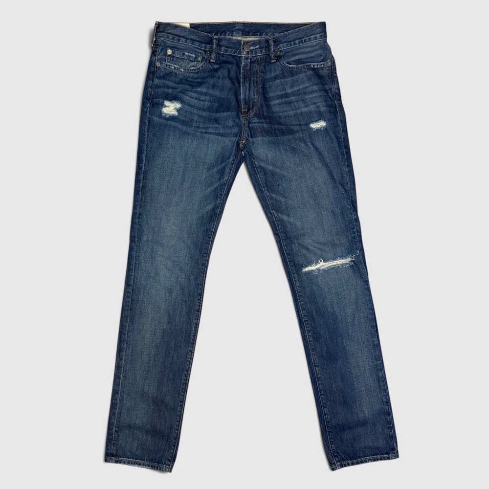 Abercrombie & Fitch Skinny Jeans - Men's - 32x34 - Blue